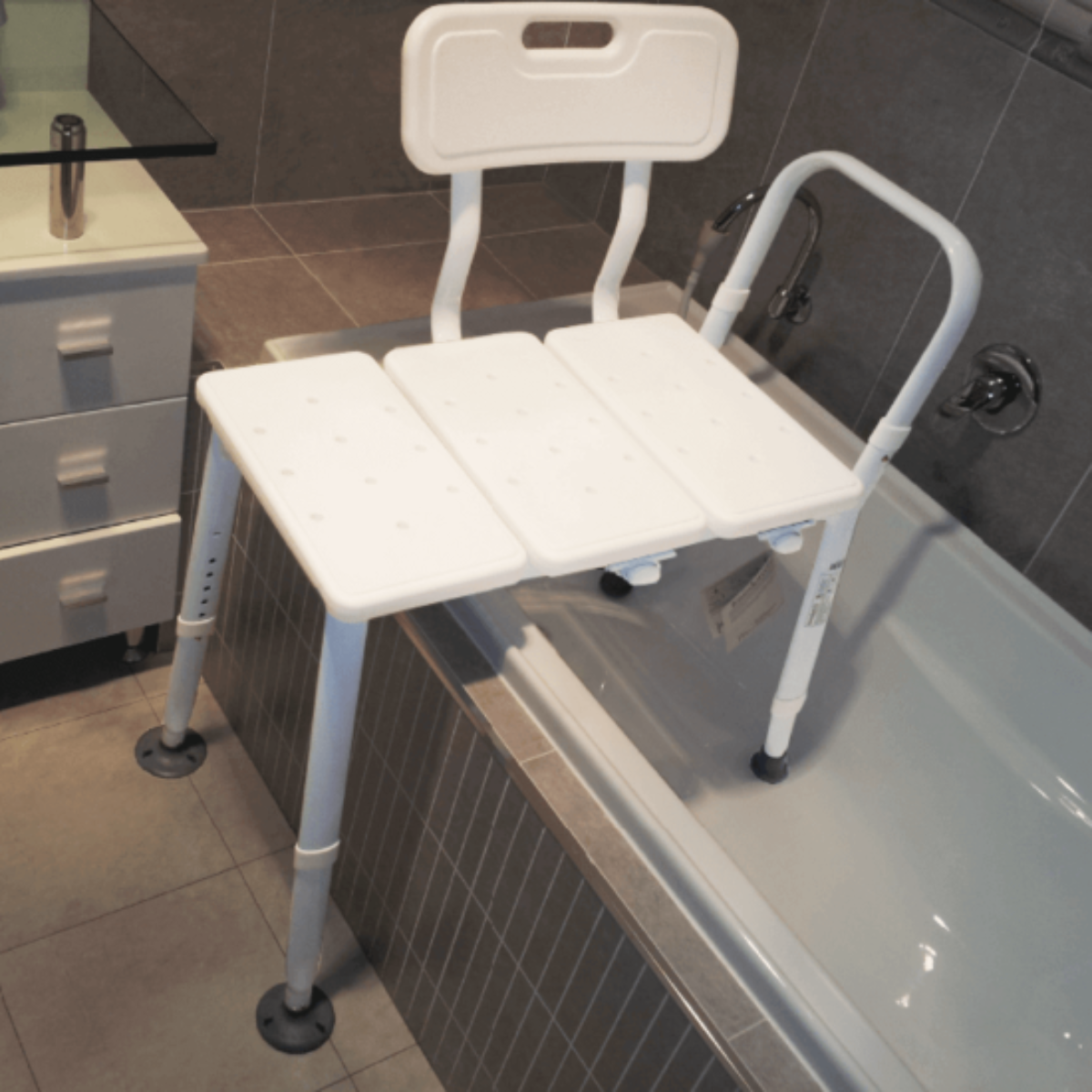 Freedom Bath Transfer Bench | Adjustable with Backrest