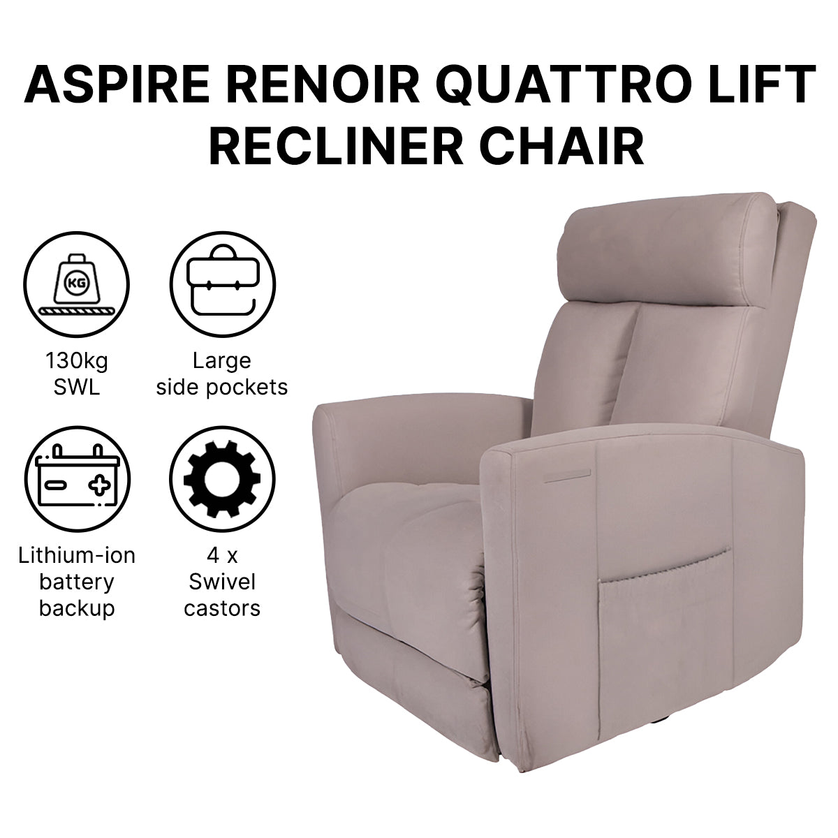 Aspire Renoir Quattro Lift Recliner Chair