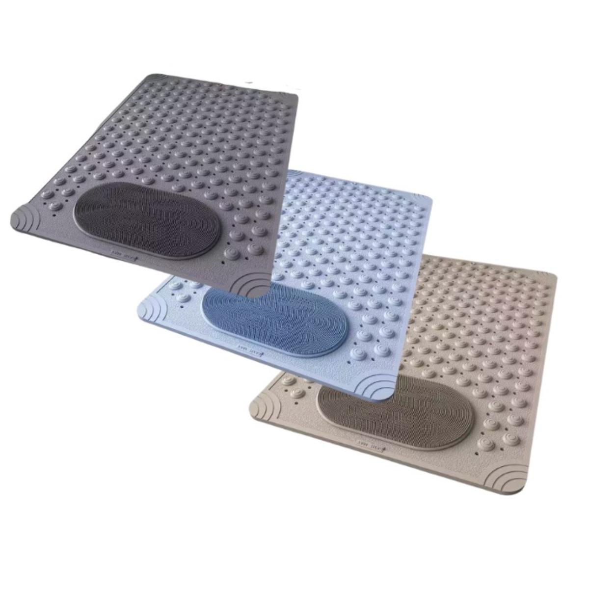 Shower Mat Anti-Slip With Foot Scrubber