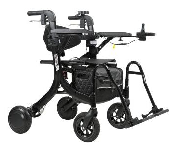 Ezi-Walk 2n1 Electric Rollator with wheels on a white background