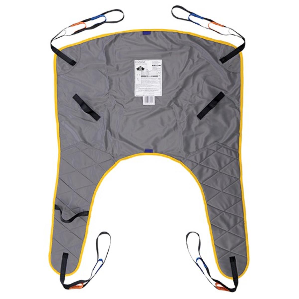 Gray medical Loop Sling Quickfit General Purpose Poly Small with straps on a white background