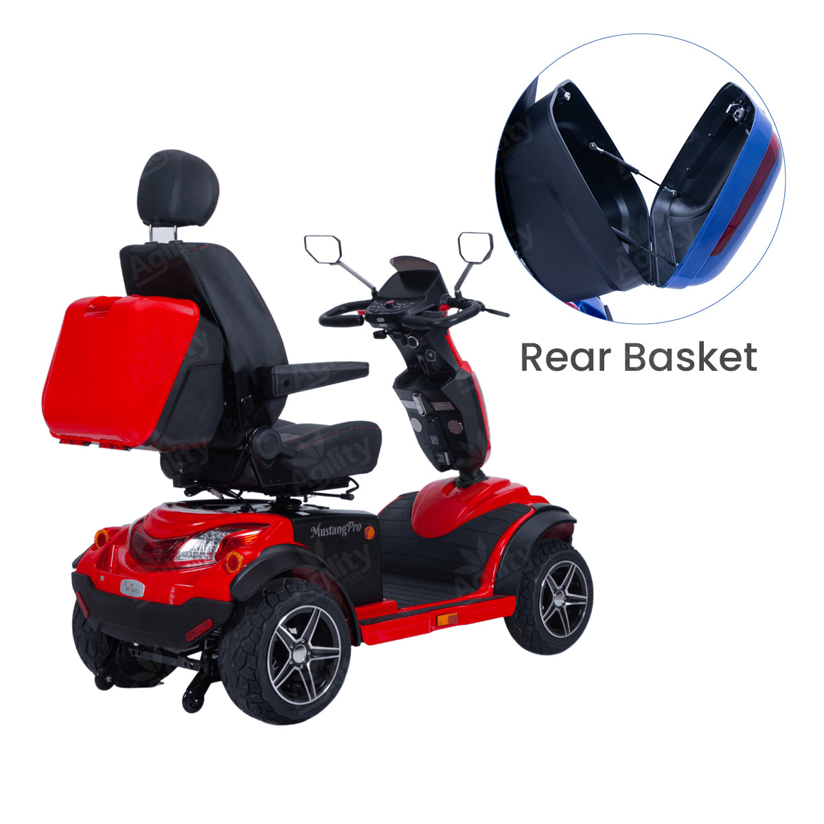 Mustang Pro Heavy Duty Mobility Scooter – 50km Range, 220kg Capacity