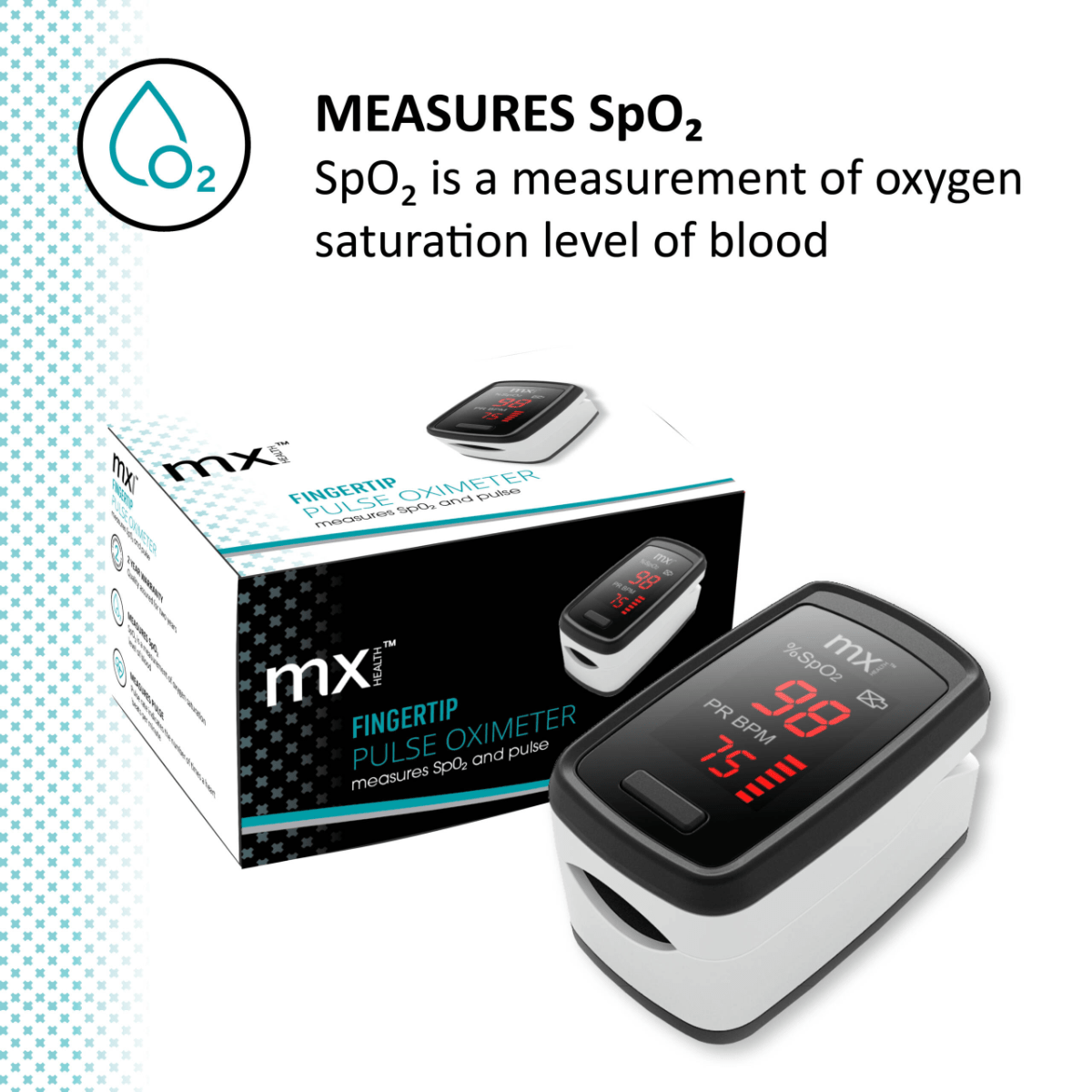 MX Health Pulse Oximeter