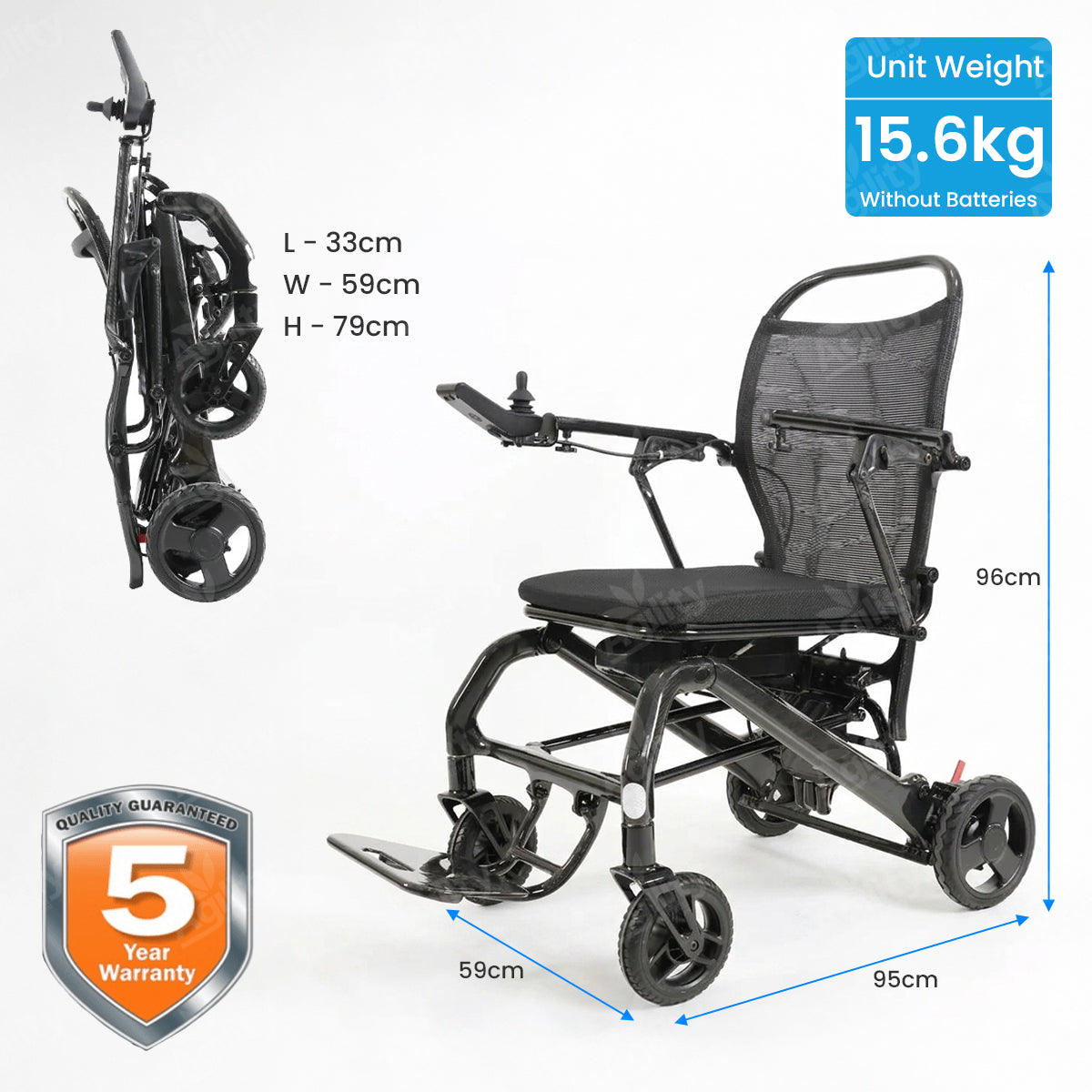 FlyteMax2 Folding Power Wheelchair – Lightweight Comfort for Travel & Daily Use