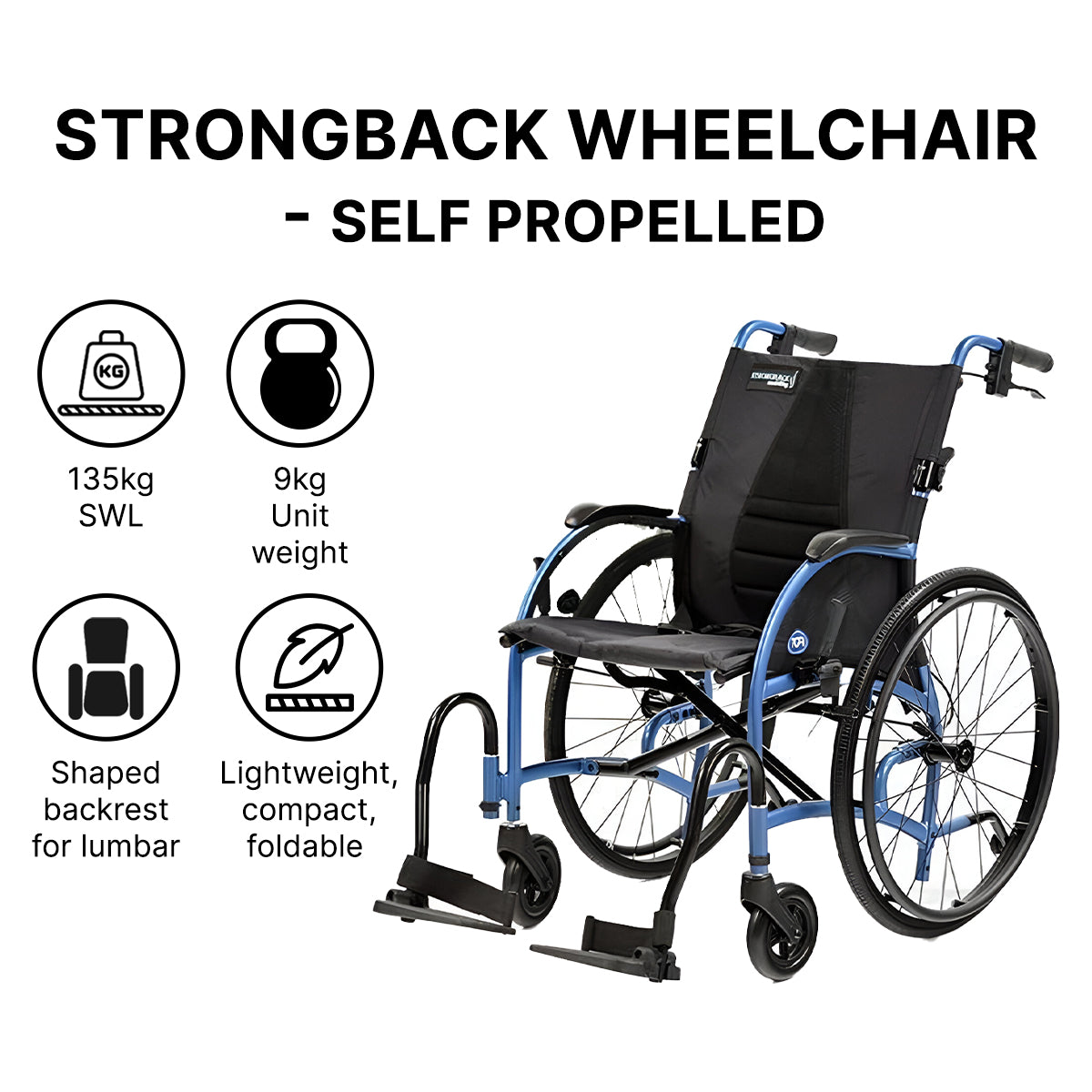 Strongback Self Propelled Manual Wheelchair