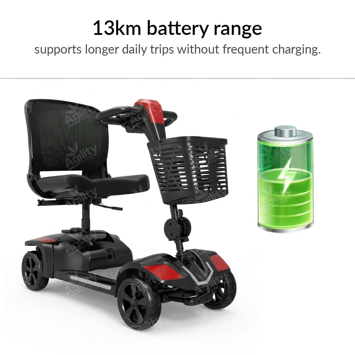 Bandit Z Zero-Turn Mobility Scooter – Ultra Manoeuvrable Outdoor Scooter