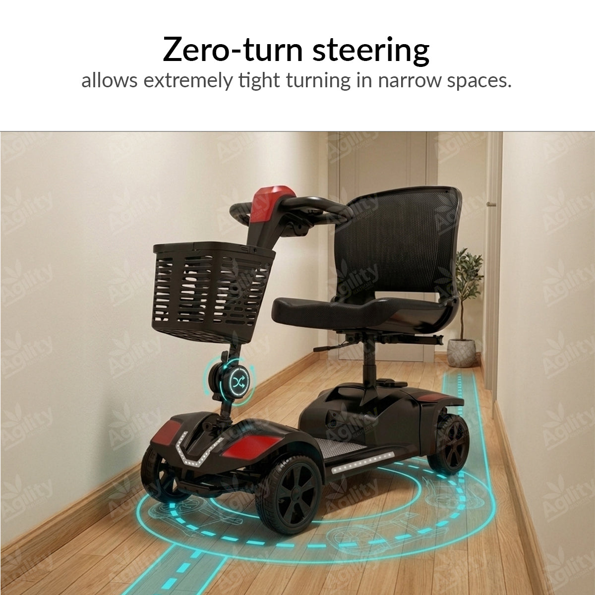 Bandit Z Zero-Turn Mobility Scooter – Ultra Manoeuvrable Outdoor Scooter