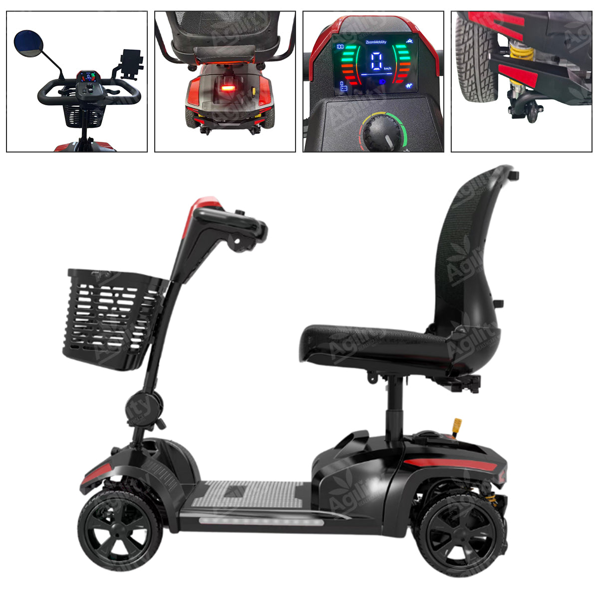 Bandit Z Zero-Turn Mobility Scooter – Ultra Manoeuvrable Outdoor Scooter