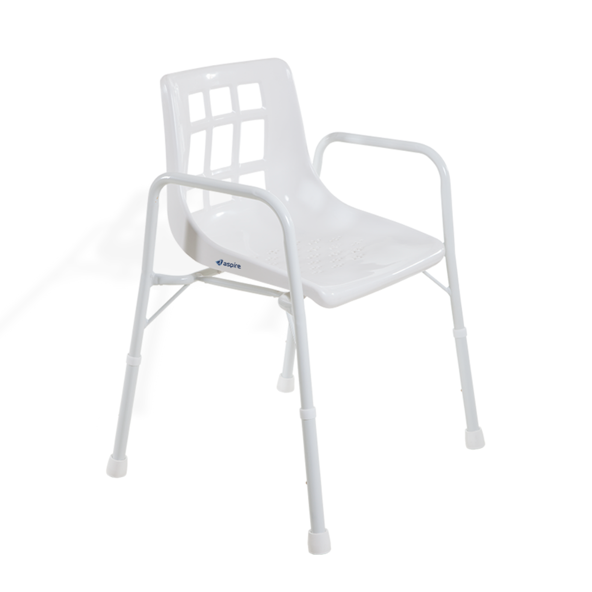 Aspire Shower Chair with Arms - Wide - Treated Steel