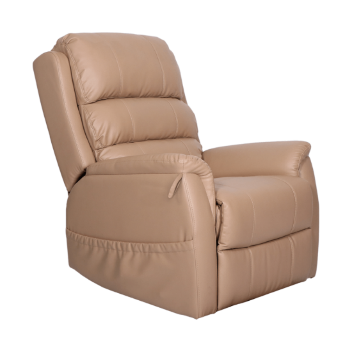 Aspire Idaho Lift Recline Chair - Dual Action - Latte Vinyl