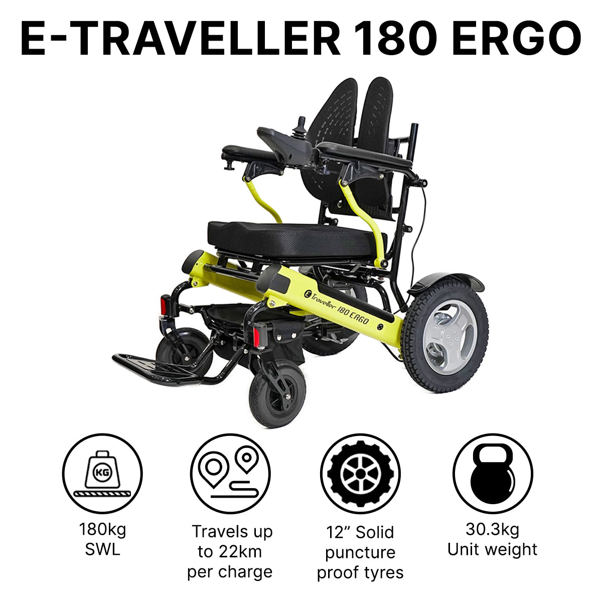 E-Traveller 180 Ergo Power Wheelchair