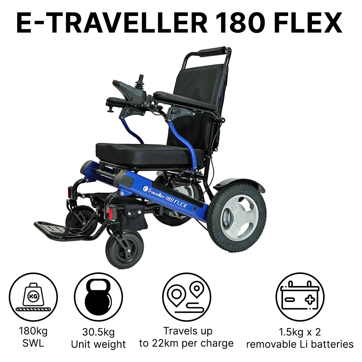 E-Traveller 180 Flex Power Wheelchair
