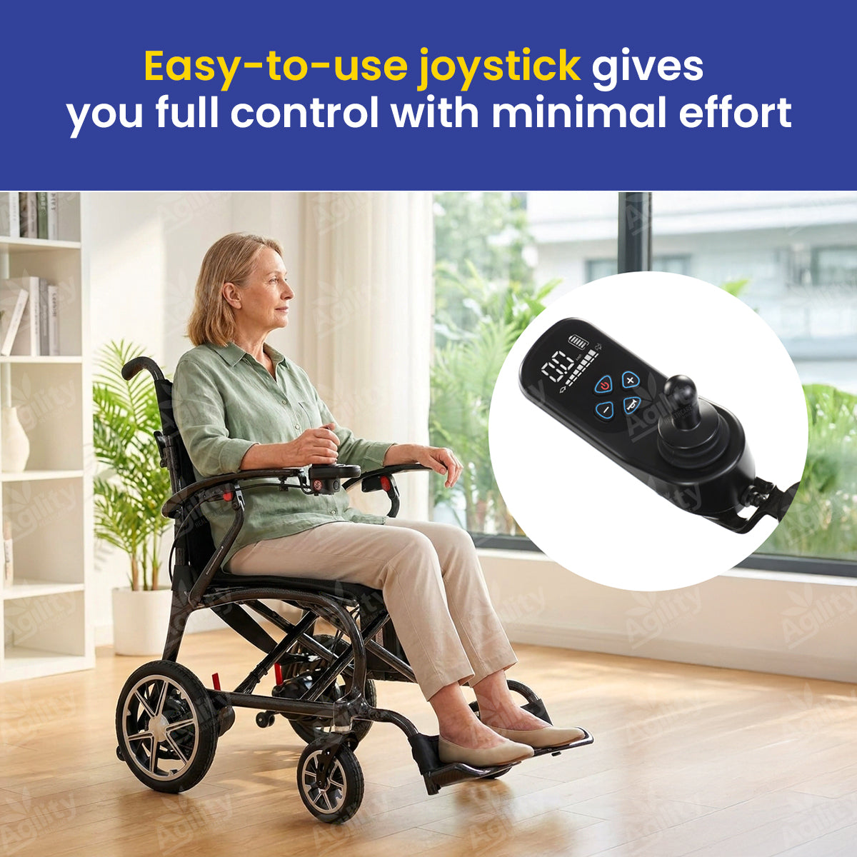 FlyteMax Lightweight Folding Power Wheelchair - Travel-Friendly & Easy Transport