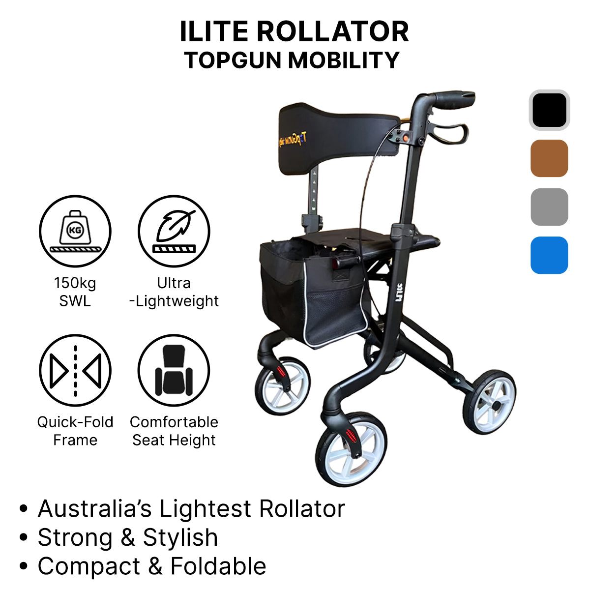 TopGun Mobility - iLite Rollator
