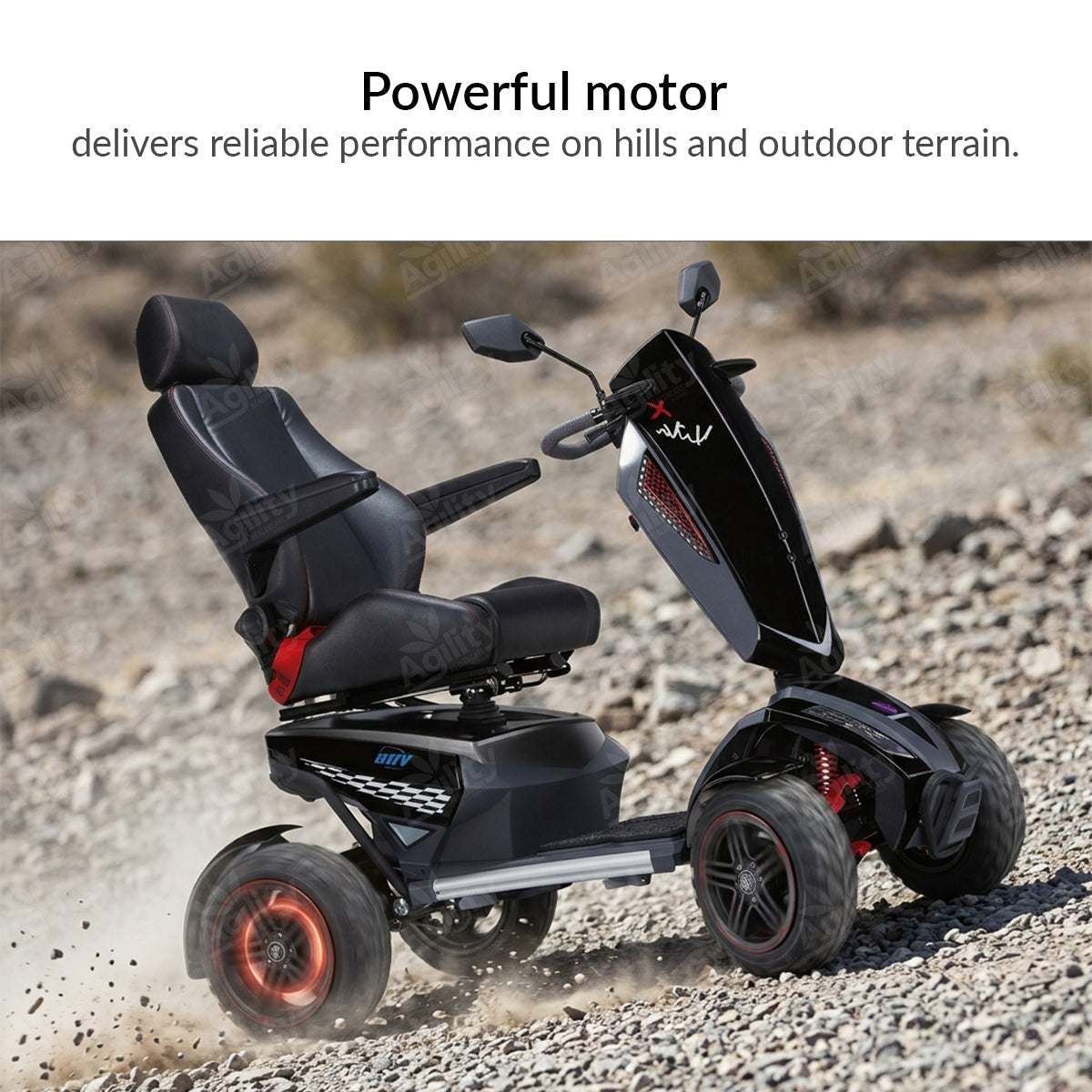 Heartway Vita Monster S12X Mobility Scooter – Heavy Duty All-Terrain Scooter with Long Range