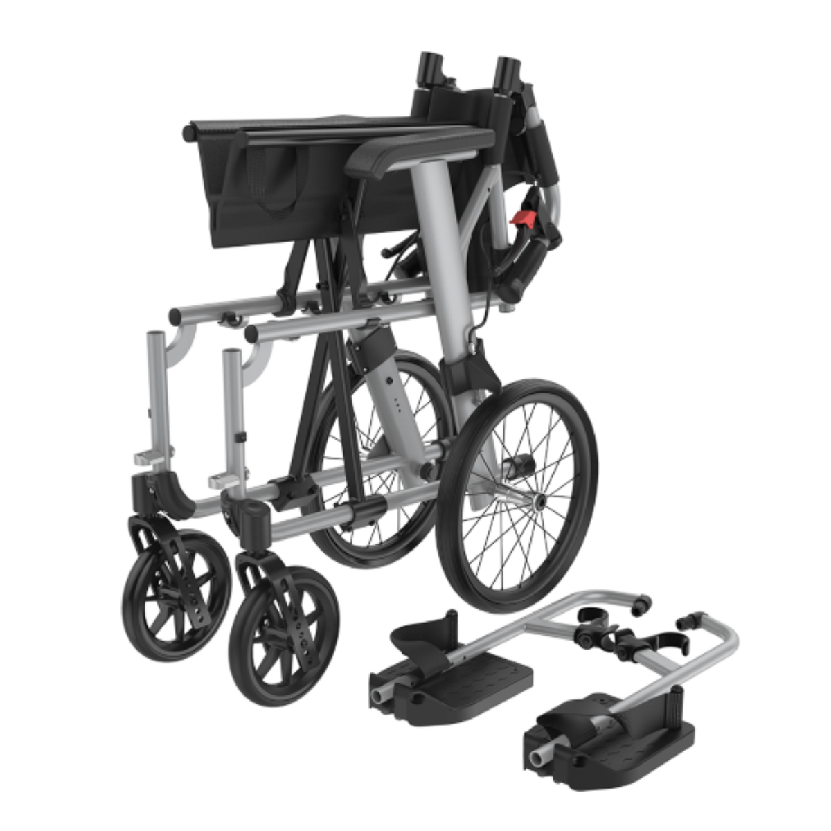 Aspire Socialite Folding Wheelchair - Transit - Silver