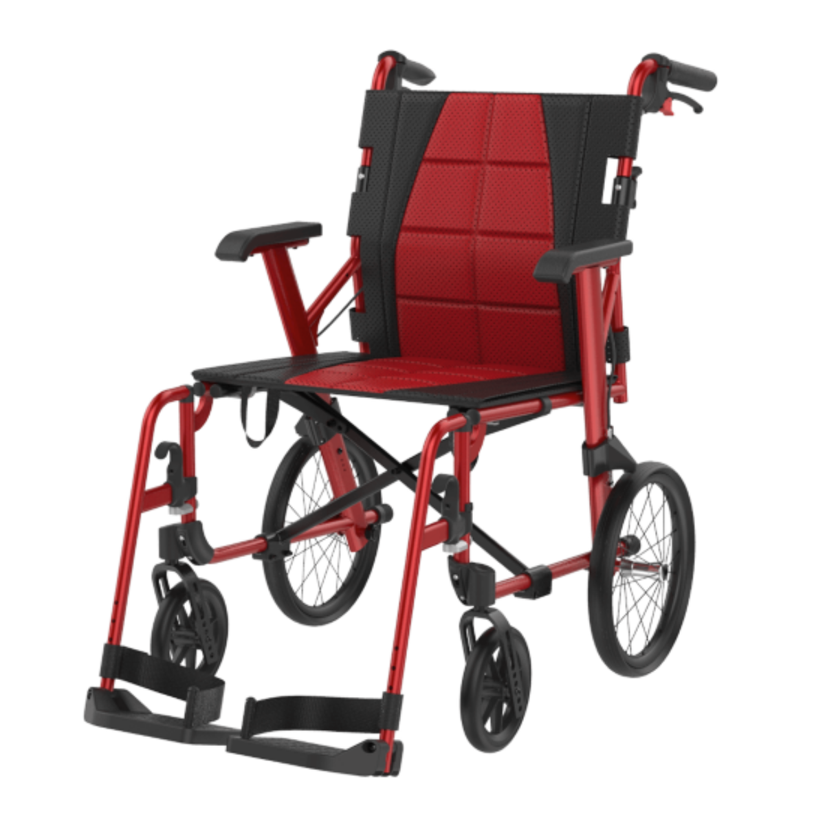 Aspire Socialite Folding Wheelchair - Self Propelled - Red