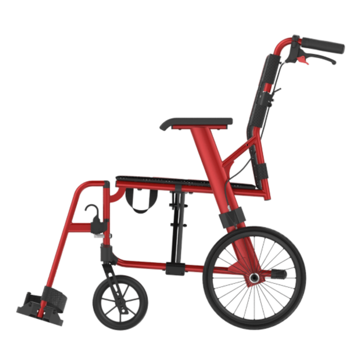 Aspire Socialite Folding Wheelchair - Self Propelled - Red