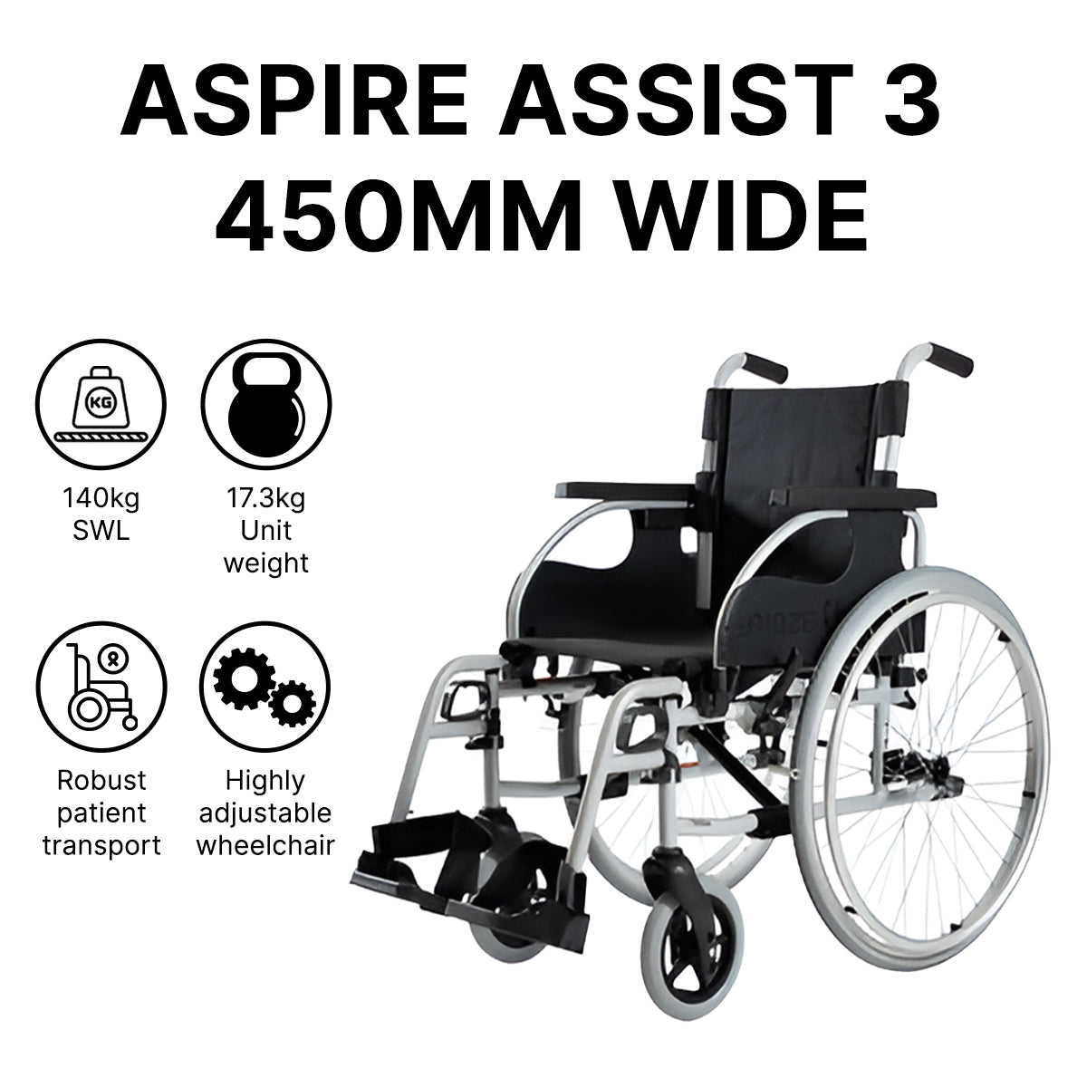 Aspire Assist 3 Manual Wheelchair