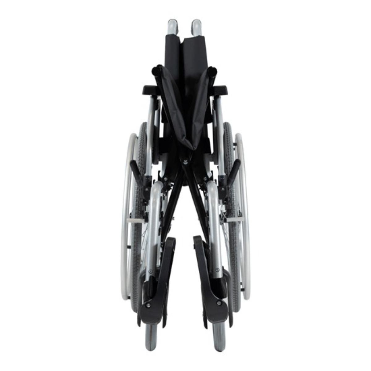 Aspire Assist 3 Deluxe Vinyl Folded wheelchair on a white background