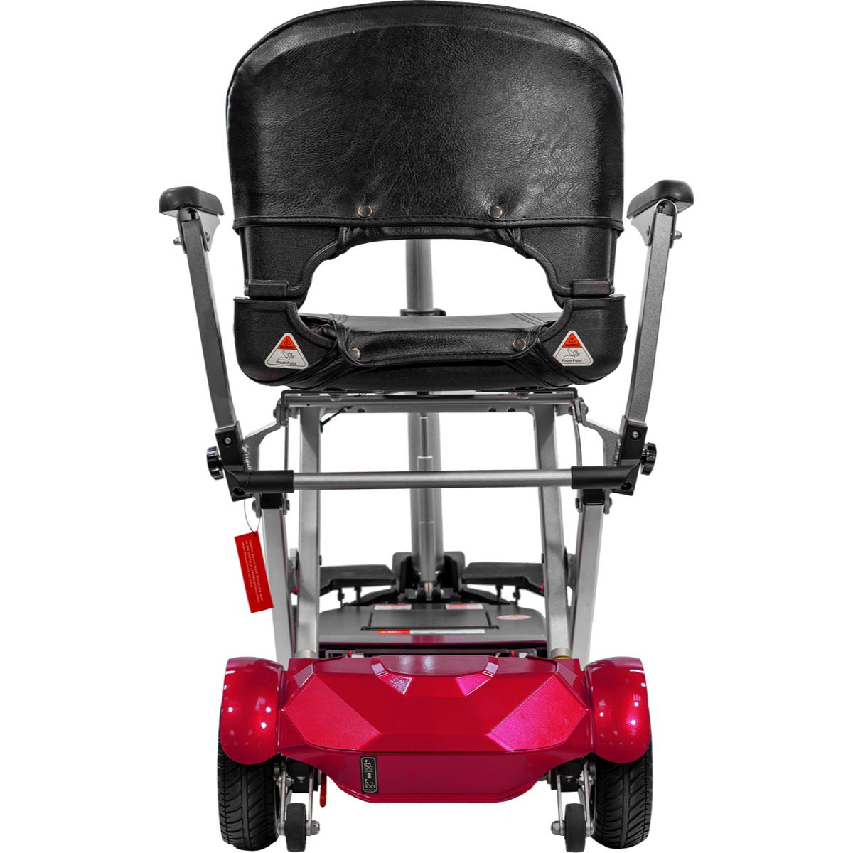 Solax Transformer Comfort Pro Red mobility scooter seat on a white background