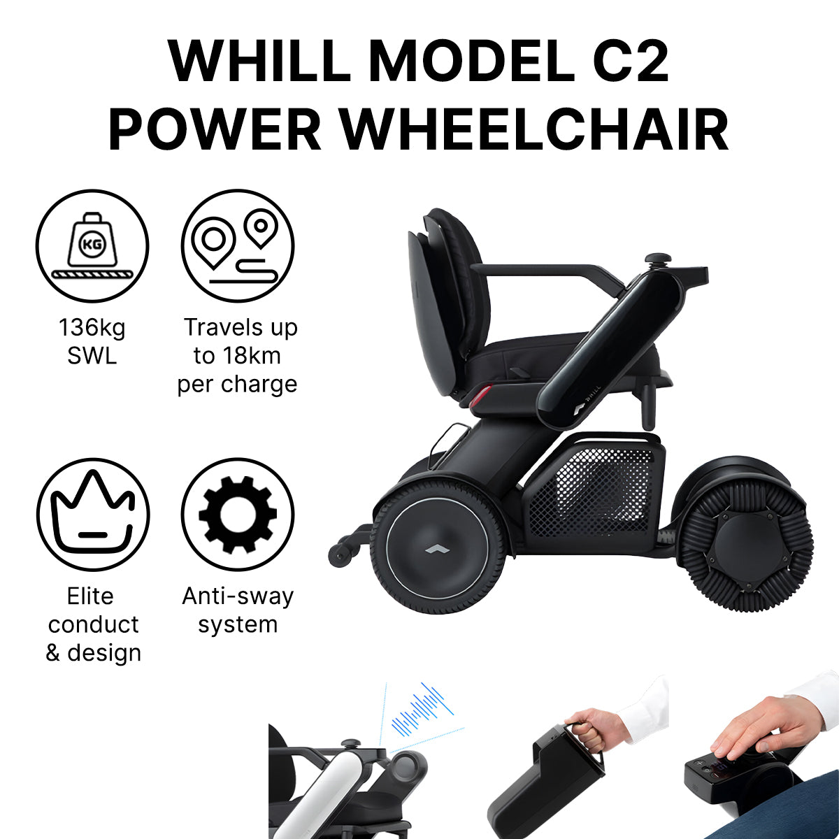 WHILL Model C2 Power Wheelchair