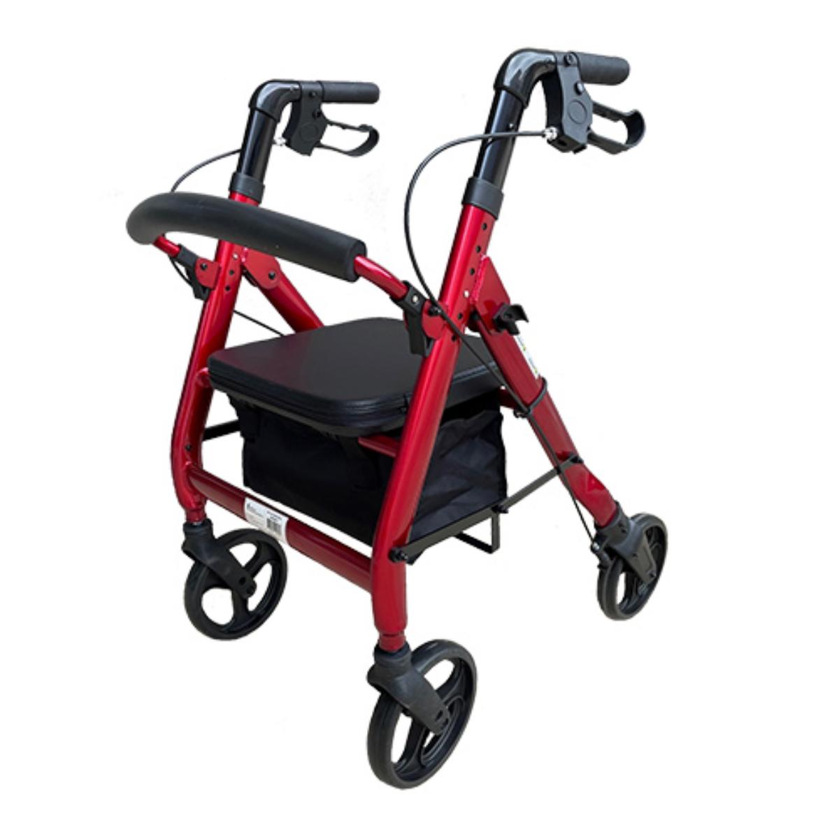 RM204 Wide Bariatric Rollator - Heavy Duty 200kg Capacity