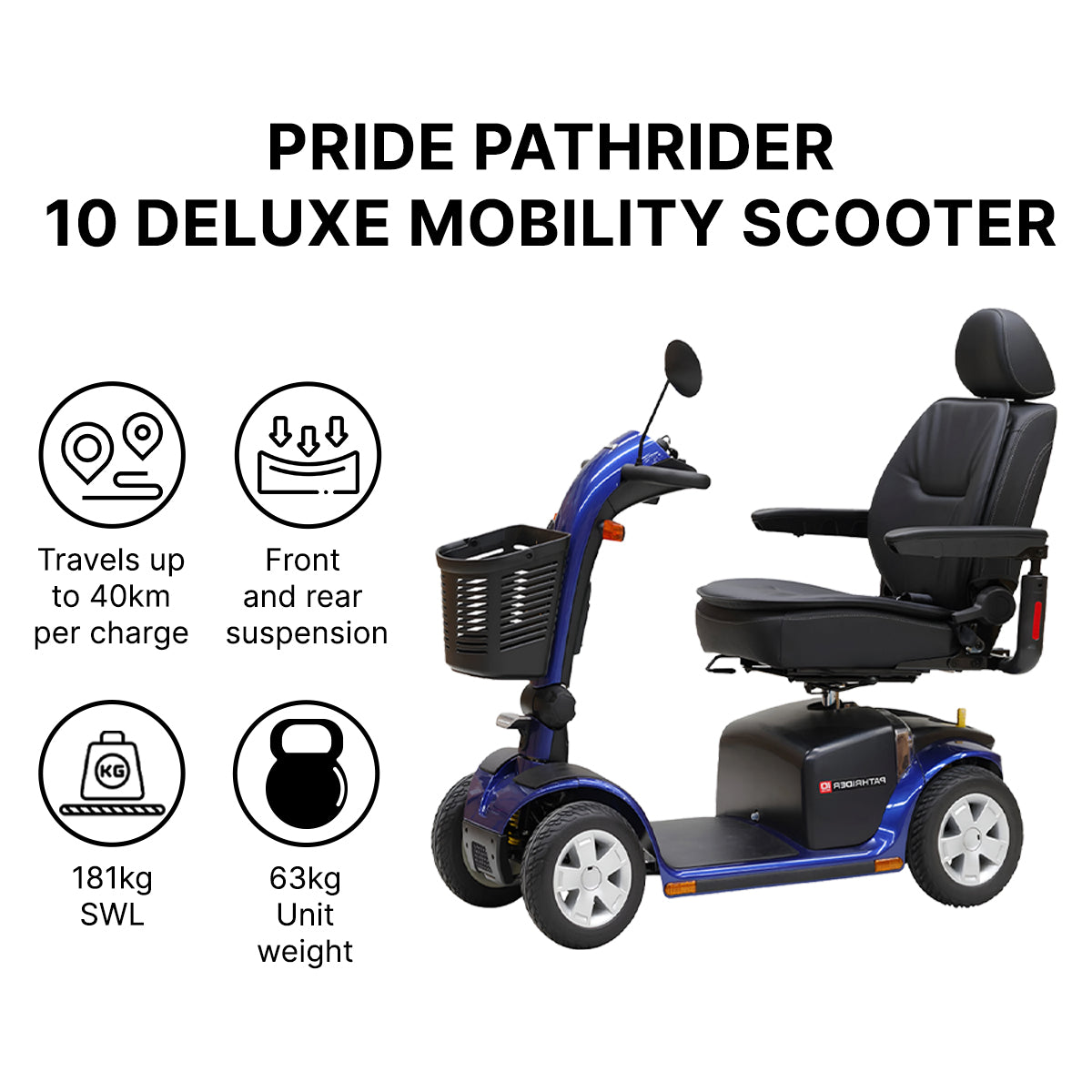 Pride Pathrider 10 Deluxe Mobility Scooter