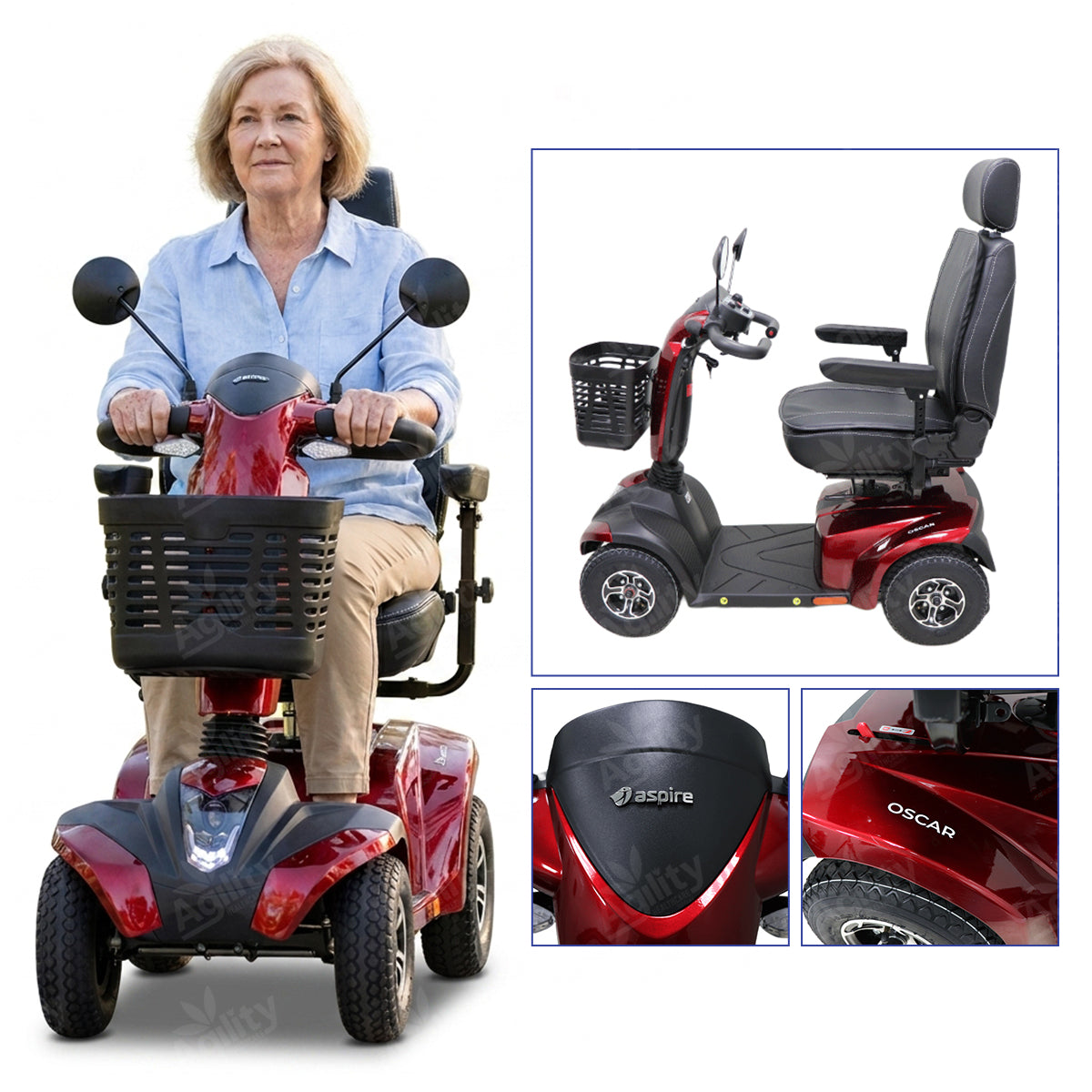 Aspire Oscar Mobility Scooter – Powerful Everyday Mobility Scooter