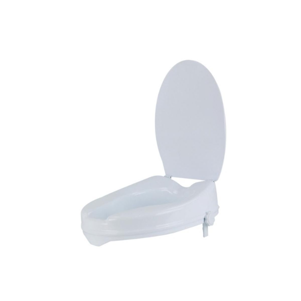 White toilet seat cover on a white background