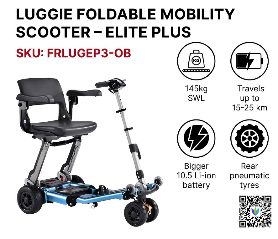 Luggie Foldable Mobility Scooter - Elite Plus