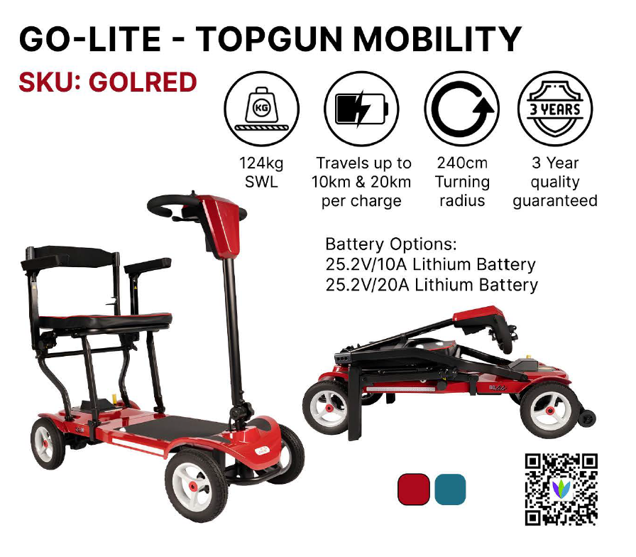 Go-Lite  TopGun Mobility Scooter