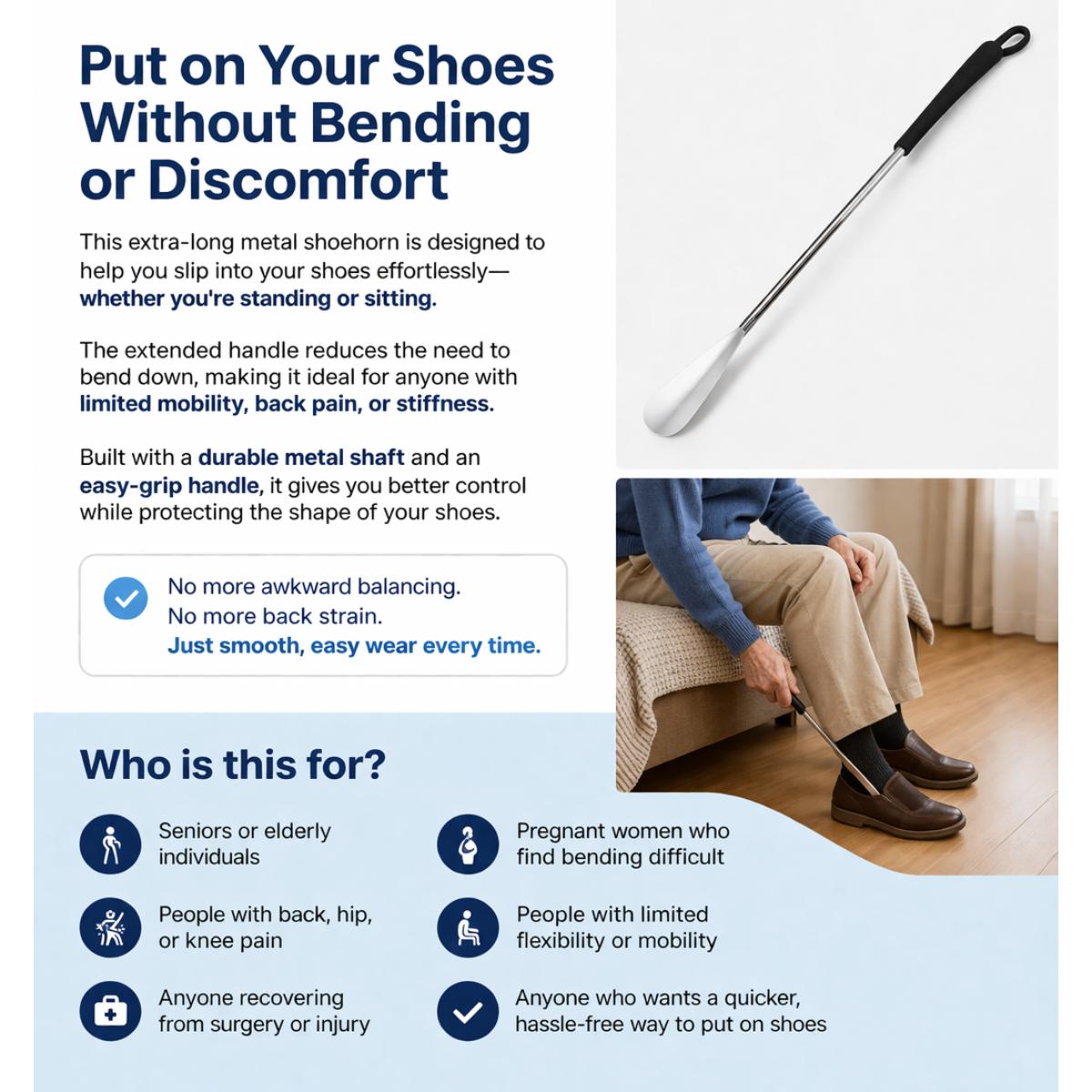 Shoehorn Extra Long Metal