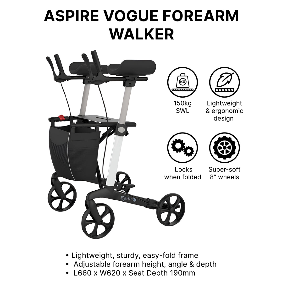 Aspire Vogue Forearm Walker
