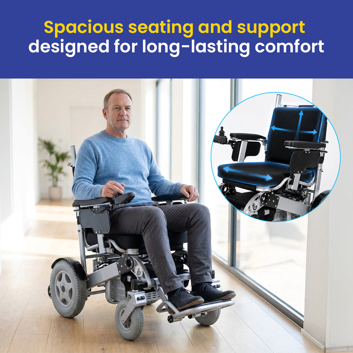Bruno Heavy Duty Wheelchair – Extra Strong Support & Maximum Stability